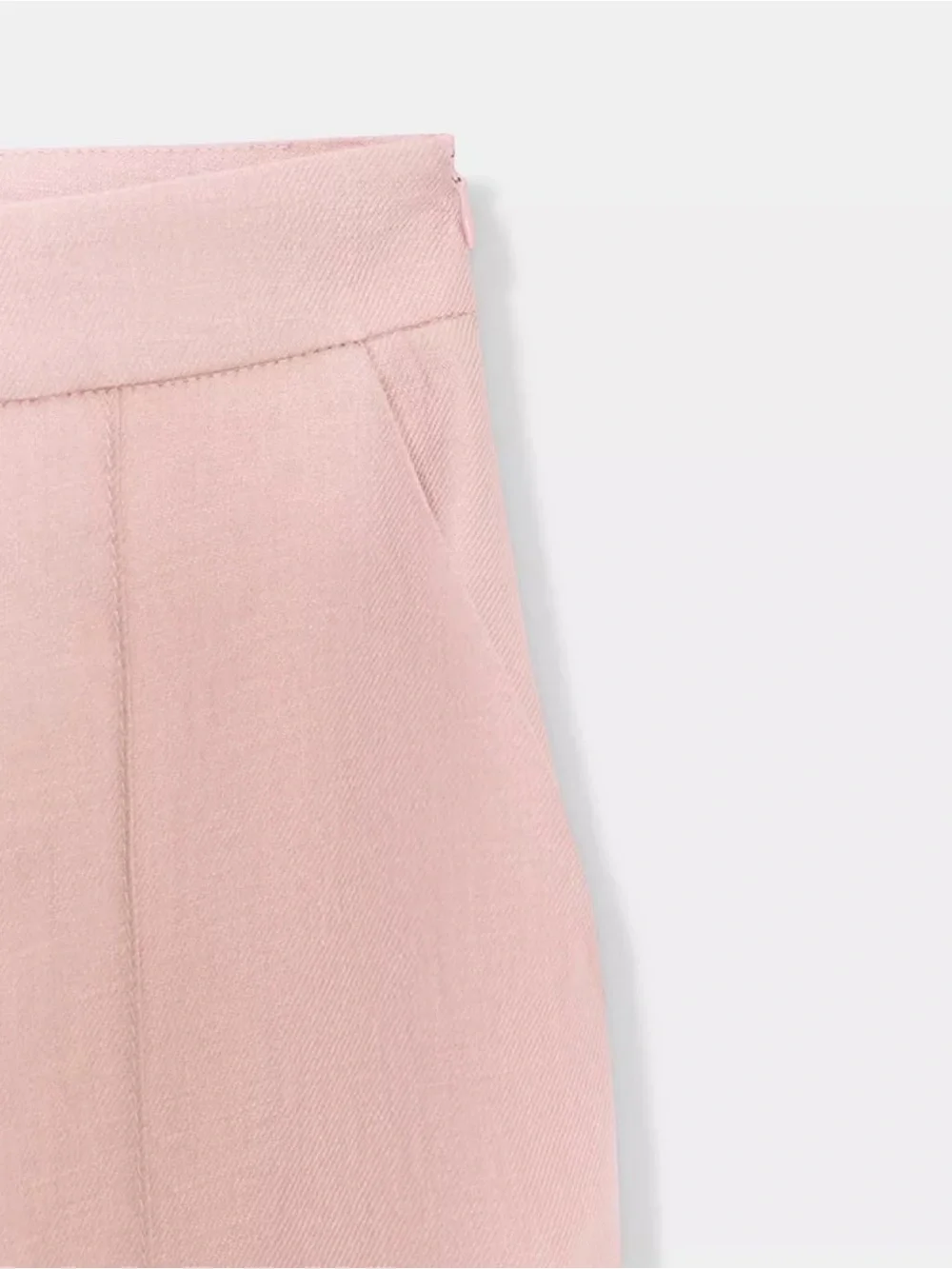 Zara 100% Linen Straight Leg Pants